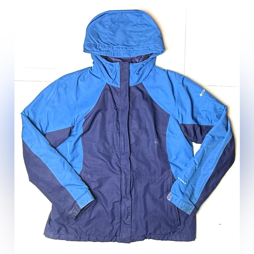 Columbia Omni Tech Jacket Weatherproof Breathable Hooded‎ Full Zip Women’s Large
